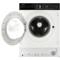 SHARP ES-NDIH814BWA1-EN Integrated 8 kg Washer Dryer - White, White