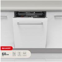 SHARP QW-NI1FI45D6X-EN Full-size Dishwasher - White, White