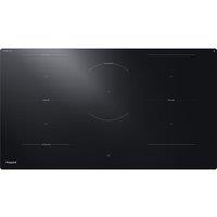 HOTPOINT HeatControl HEX9024DCFF2 90 cm Electric Induction Hob - Black, Black