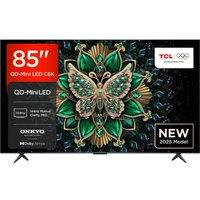 85" TCL C6K QD-Mini LED 4K HDR Smart Google TV - 85C6KS, Black