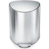 SIMPLEHUMAN CW2106 6-litre Semi-Round Bin - Brushed Steel, Brushed Steel