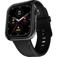 Noise ColorFit Pro 5 Max Smart Watch - Jet Black with Black Leather Band, Black