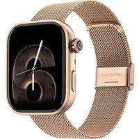 Noise ColorFit Pro 6 Smart Watch - Rose Gold, Metal Strap, Gold