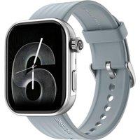 Noise ColorFit Pro 6 Smart Watch - Ice Blue, Silicone Strap, Blue,Silver/Grey