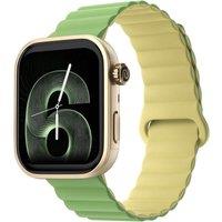 Noise ColorFit Pro 6 Smart Watch - Magnetic Lime, Silicone Strap, Green,Patterned