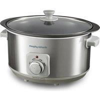 MORPHY RICHARDS Sear & Stew 461014 Slow Cooker - Stainless Steel, Stainless Steel