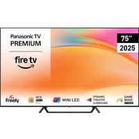 75" PANASONIC TV-75W95BEB Smart 4K Ultra HD HDR Mini LED TV, Black