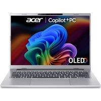 ACER Aspire 14 AI OLED 14" Laptop, Copilot PC - IntelCore? Ultra 5, 512 GB SSD, Silver, Silver/Grey
