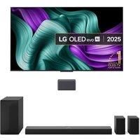 65" LG C5 OLED evo AI 4K HDR Smart TV 2025 (OLED65C54LA) & US70TR 5.1.1 Wireless Sound Bar Bundle, Silver/Grey