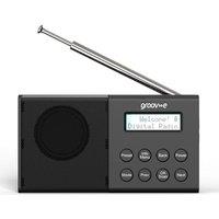GROOV-E Geneva Portable DAB/FM Bluetooth Radio - Black, Black