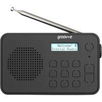 GROOV-E Madrid Portable DAB/FM Bluetooth Radio - Black, Black