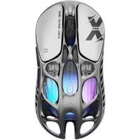 GRAVASTAR Mercury X Pro RGB Optical Gaming Mouse - Interstellar Silver, Silver/Grey