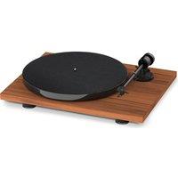 PRO-JECT E1 BT Belt Drive Bluetooth Turntable - Walnut, Brown