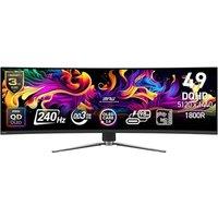 MSI MPG 491CQPX Dual Quad HD 49" Curved QD-OLED Gaming Monitor - Black, Black