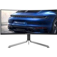 AOC AGON PRO PD34 Porsche Design Wide Quad HD 34" Curved QD-OLED Gaming Monitor - Black, Silver/Grey,Black