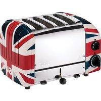 DUALIT 40555 4-Slice Toaster - Multicolour, White,Red,Blue,Silver/Grey