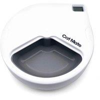 Closer Pets Cat Mate C300 Three-Meal Automatic Pet Feeder - White, White