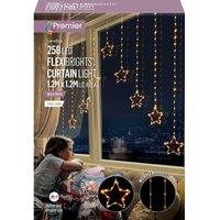 PREMIER Flexibright Star V 258 Warm White LED Curtain - 1.2 x 1.2 m