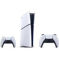 Sony PlayStation 5 Digital Edition (Model Group, Slim) & DualSense Wireless Controller (White) Bundle, White