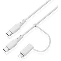 SANDSTROM SCCNL26 2-in-1 USB-C & Lightning Cable - 2 m