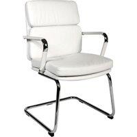 TEKNIK Deco Faux Leather Operator Chair - White