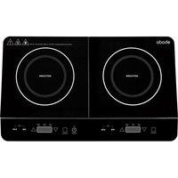 ABODE AINDH2003 Double Induction Hot Plate - Black, Black