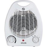 ABODE AFH1002 Hot & Cool Fan Heater - White, White