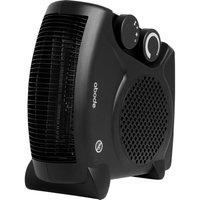 ABODE AFH1001B Hot & Cool Fan Heater - Black, Black