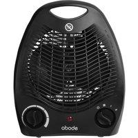 ABODE AFH1002B Hot & Cool Fan Heater - Black, Black
