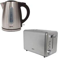 IGENIX IGPK36 2-Slice Toaster & Kettle Bundle - Silver, Silver/Grey