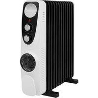 RUSSELL HOBBS RHOFR2403 Portable Oil-Filled Radiator - White & Black, Black,White