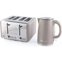 HAMILTON BEACH Harmony Breakfast Jug Kettle & 4-Slice Toaster Bundle - Cappuccino, Brown