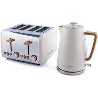 HAMILTON BEACH Scandi Breakfast Jug Kettle & 4-Slice Toaster Bundle - Cream, Cream