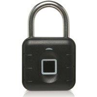 GROOV-E My Lock Smart Fingerprint Padlock - Black, Black