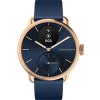 WITHINGS ScanWatch 2 Hybrid Smart Watch - Blue, 38 mm, Blue