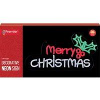 PREMIER 40 cm Merry Christmas Hanging Neon Sign
