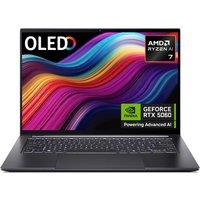 ACER Swift X 14 AI 14.5" Laptop, Copilot PC - AMD Ryzen 7, 1 TB SSD, Grey, Silver/Grey