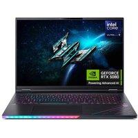 ACER Predator Helios 18 AI 18 Refurbished Gaming Laptop - IntelCore Ultra 9, RTX 5080, 2 TB SSD (Very Good Condition), Black