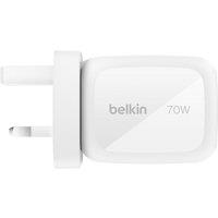 BELKIN 3-Port 70 W GaN Wall Charger, White