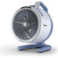 SHARK FlexBreeze HydroGo FA050UKBL Portable 6.8" Misting Turbo Fan - Glacier Blue & Cool Gray, Blue,Silver/Grey