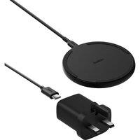 BELKIN BoostCharge 15 W Qi Wireless Charging Pad with Power Supply - Black, Black