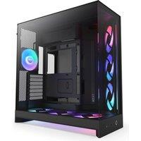 NZXT H9 Flow RGB ATX Mid-Tower PC Case - Black, Black