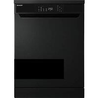 SHARP QW-NA1FF47D3M2-EN Full-size Dishwasher - Matte Black, Black