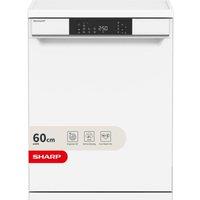 SHARP QW-NA1FF47D3W2-EN Full-size Dishwasher - White, White