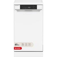 SHARP QW-NS1EF49E0W-EN Slimline Dishwasher - White, White