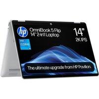 HP OmniBook 5 14 Refurbished 2 in 1 Laptop - IntelCore i5, 512 GB SSD, Silver (Excellent Condition), Silver/Grey