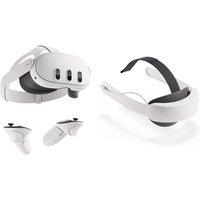 Meta Quest 3 Mixed Reality Headset & Quest 3/3S Elite Strap with Battery Bundle