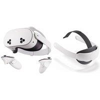 Meta Quest 3S Mixed Reality Headset & Quest 3/3S Elite Strap Bundle