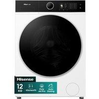 HISENSE KitchenFit 5i Series WF5I1245BWR WiFi-enabled 12 kg 1400 Spin Washing Machine - White, White