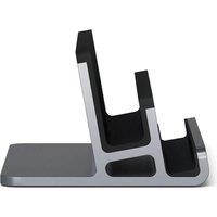 SATECHI Dual Vertical Laptop & Tablet Stand, Silver/Grey,Black